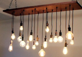 Едисон лампа: осветление "антични" в модерен интериор