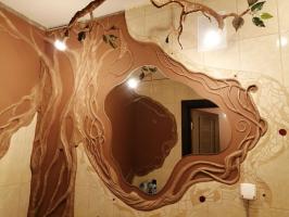 Когато търсите в скучните стени в банята ми се искаше да го направи по-оживено: обновяването баня в еко-стил
