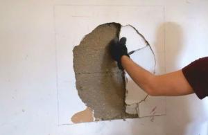 Как да се запечата дупката в стената от гипсокартон?