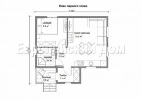 Правоъгълна mnogoskatny 6x7 Къща е чудесен избор за лятото