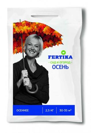 Fertikov (известен още като "Kemira Suite") за градина "Есен". Нека да погледнем в състава му (прекарване на пръст надясно на снимката)
