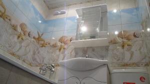 Красиви довършителни банята пластмасови панели за 6500 рубли