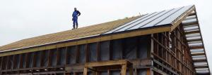 Монтаж на шев на покрива: покриви договореност пай и монтаж на стоящи шевове панели
