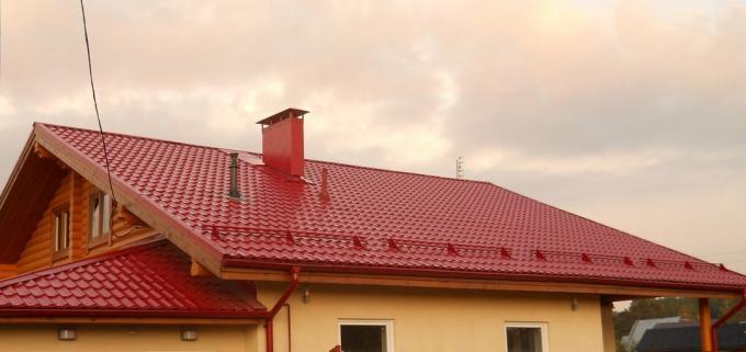 А покрив с покривни - метал в попълнения формуляр. Картина с Yandeks.Kartinki услуга.